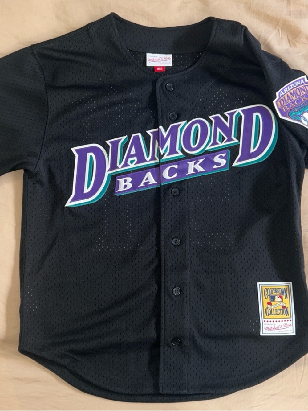Randy Johnson Mitchell & Ness Black Diamondbacks Script Jersey